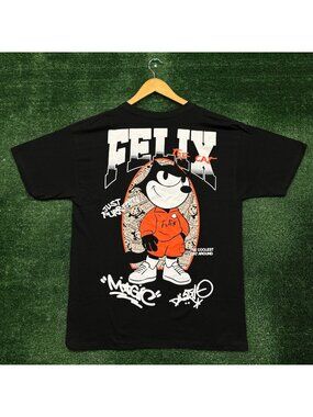 Felix the Cat The Coolest Cat Around T-Shirt Size Large